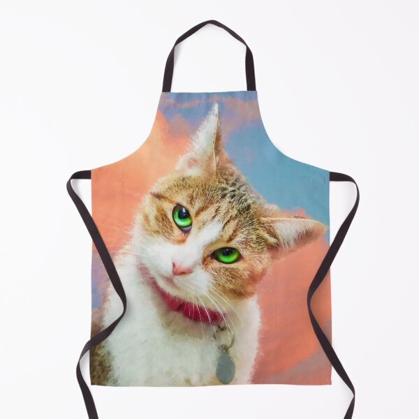 Item preview, a cat tilting her head in the sky designed and sold by unepommedeterre.