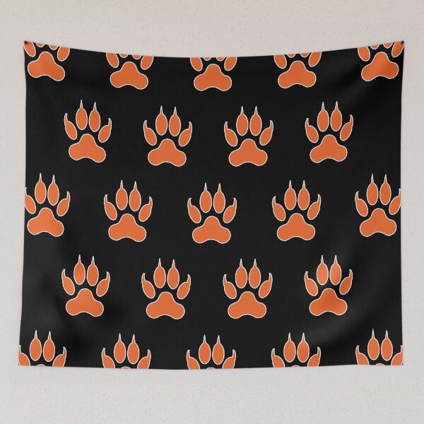 Item preview, Orange Tiger Paw designed and sold by HalamoDesigns.