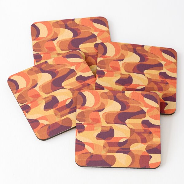 Item preview, 1970s Retro Swanky Lounge - Curvy Waves designed and sold by Michelebuttons.