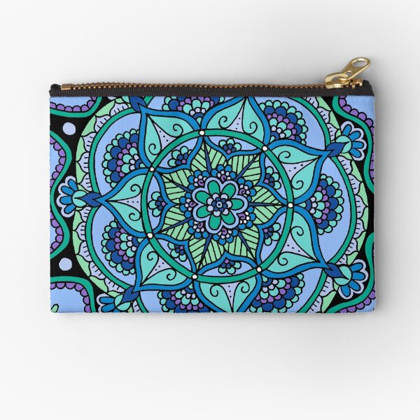 Vista previa del artículo con la obra «Mandala Azul || Henna || Circulo», diseñado y vendido por Hilary Leslie.