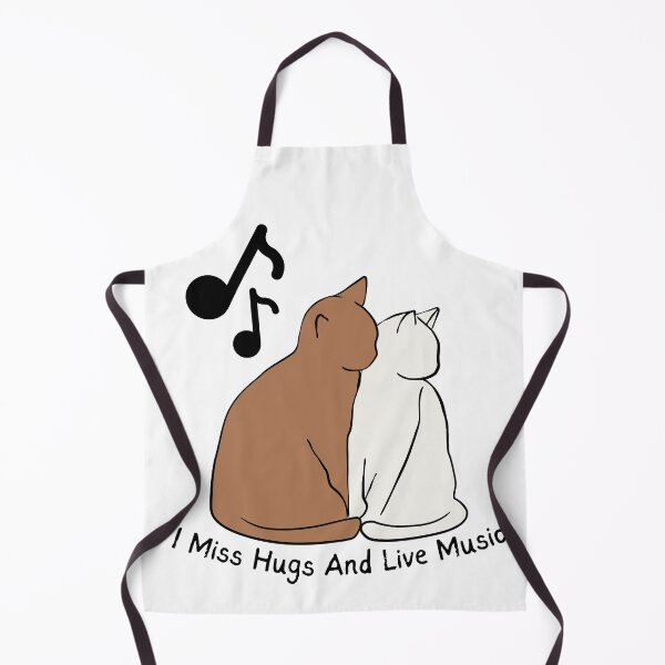 Item preview, I miss hugs and live music, a lovely gift two brown and white cats... designed and sold by niamaes.