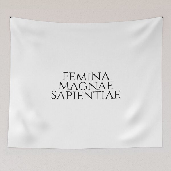 Item preview, Femina Magnae Sapientiae - A Woman Of Great Wisdom - Latin Phrases designed and sold by ElementJourney.