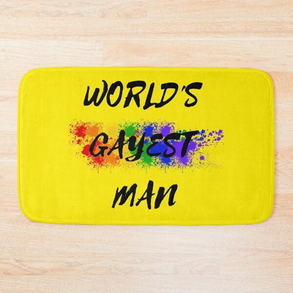 Item preview, World's Gayest Man Color Splash Gay Pride In Yellow designed and sold by LuckyKermit.