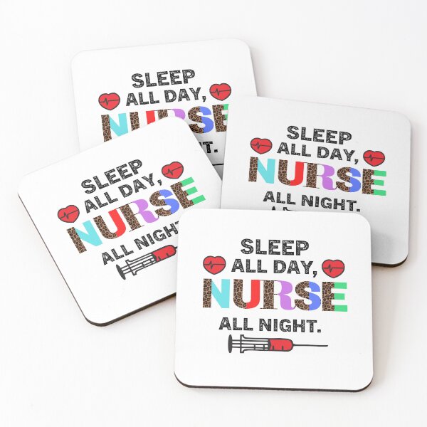 Item preview, sleep all day nurse all night designed and sold by Zakaria-4.