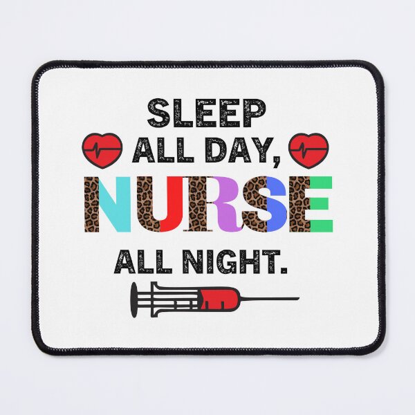 Item preview, sleep all day nurse all night designed and sold by Zakaria-4.