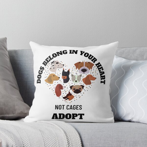 Item preview, Dogs Belong in Your Heart not Cages Adopt designed and sold by RogerWBDesigns.