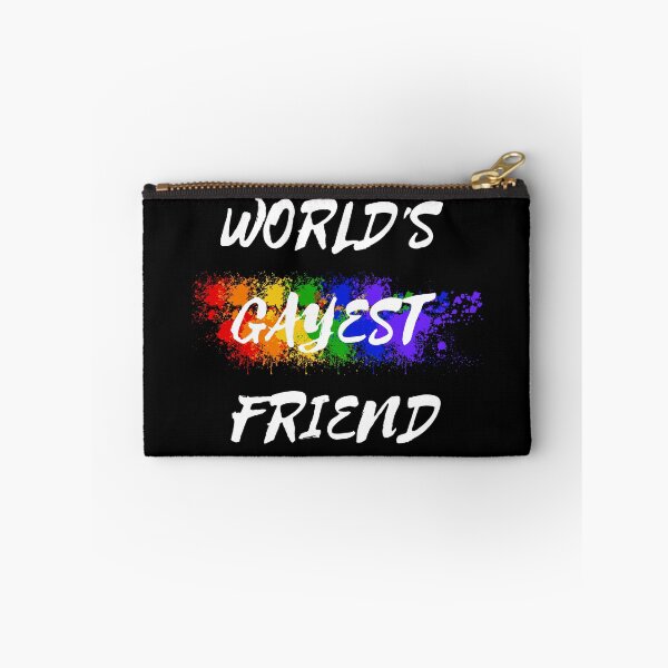 Item preview, World's Gayest Friend Color Splash For Pride Month In Black designed and sold by LuckyKermit.