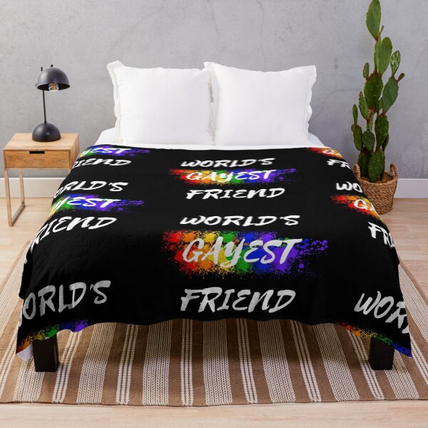 Item preview, World's Gayest Friend Color Splash For Pride Month In Black designed and sold by LuckyKermit.