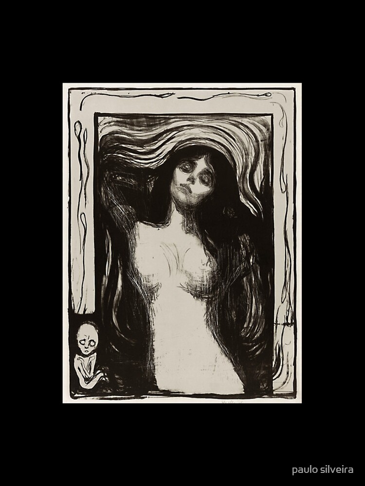 Disover Edvard Munch, Madonna Liebendes Weib (1895). Fine art reproduction in high resolution  under CC0 license. Iphone Case