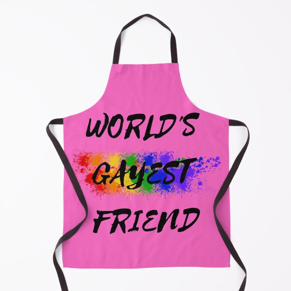 Item preview, World's Gayest Friend Color Splash For Pride Month In Pink designed and sold by LuckyKermit.