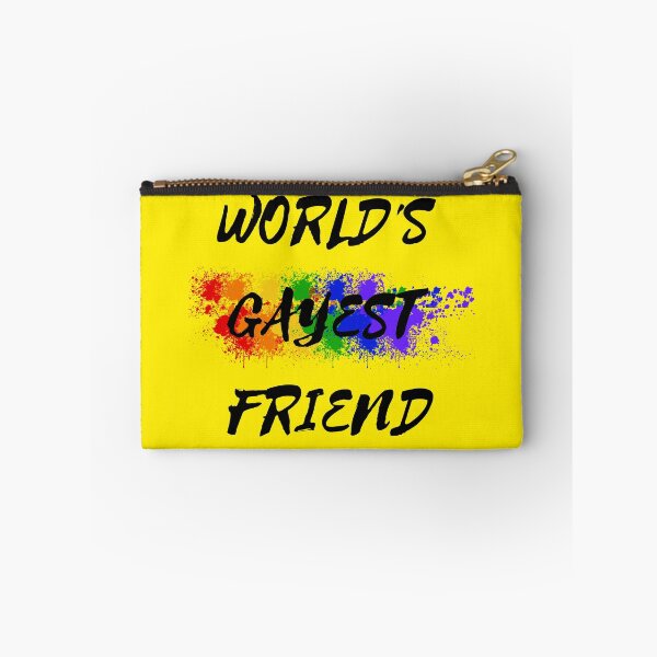 Item preview, World's Gayest Friend Color Splash For Pride Month In Yellow designed and sold by LuckyKermit.