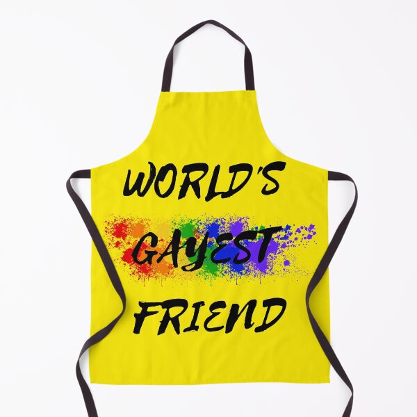 Item preview, World's Gayest Friend Color Splash For Pride Month In Yellow designed and sold by LuckyKermit.