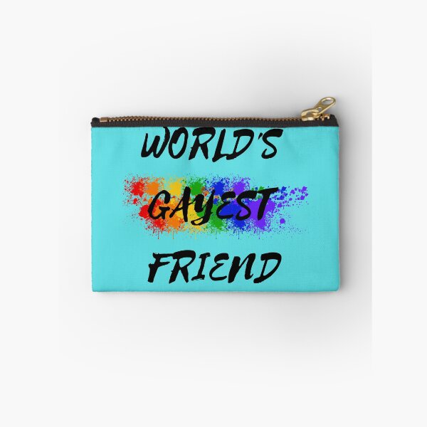 Item preview, World's Gayest Friend Color Splash For Pride Month In Cyan designed and sold by LuckyKermit.
