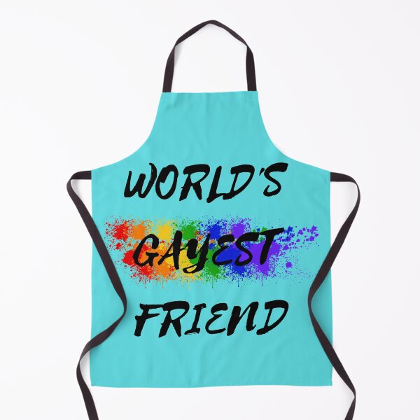 Item preview, World's Gayest Friend Color Splash For Pride Month In Cyan designed and sold by LuckyKermit.