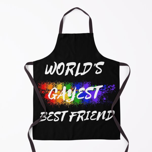 Item preview, World's Gayest Best Friend The Gay Best Friend Joke In Black designed and sold by LuckyKermit.