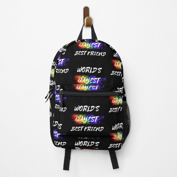 Item preview, World's Gayest Best Friend The Gay Best Friend Joke In Black designed and sold by LuckyKermit.