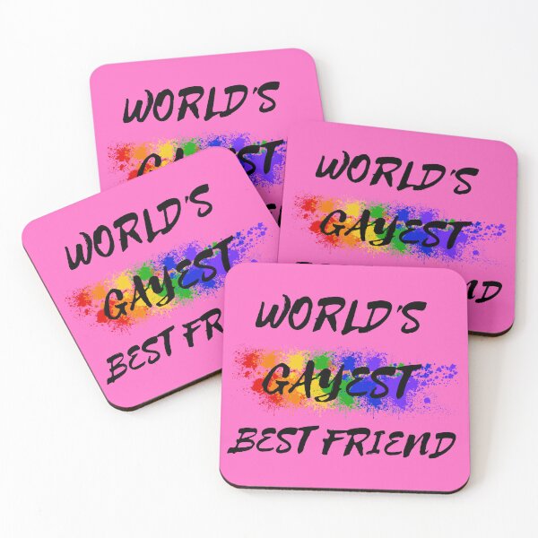 Item preview, World's Gayest Best Friend The Gay Best Friend Joke In Pink designed and sold by LuckyKermit.