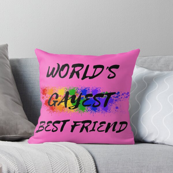Item preview, World's Gayest Best Friend The Gay Best Friend Joke In Pink designed and sold by LuckyKermit.