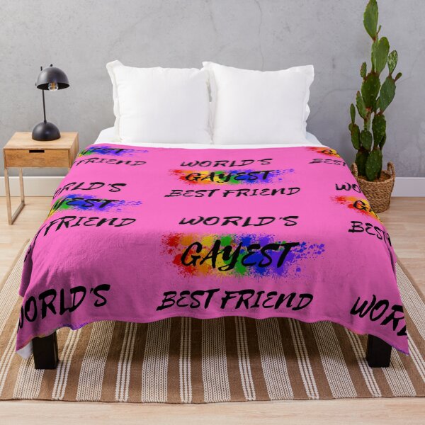 Item preview, World's Gayest Best Friend The Gay Best Friend Joke In Pink designed and sold by LuckyKermit.