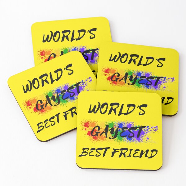 Item preview, World's Gayest Best Friend The Gay Best Friend Joke In Yellow designed and sold by LuckyKermit.