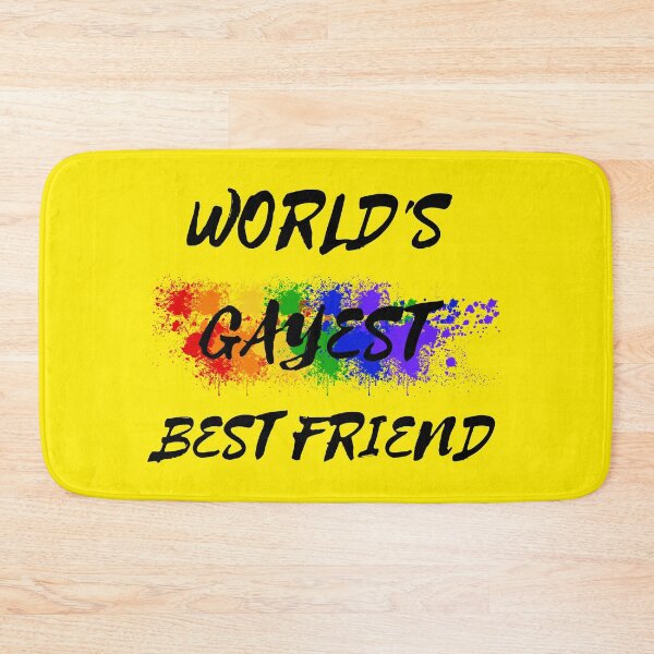 Item preview, World's Gayest Best Friend The Gay Best Friend Joke In Yellow designed and sold by LuckyKermit.