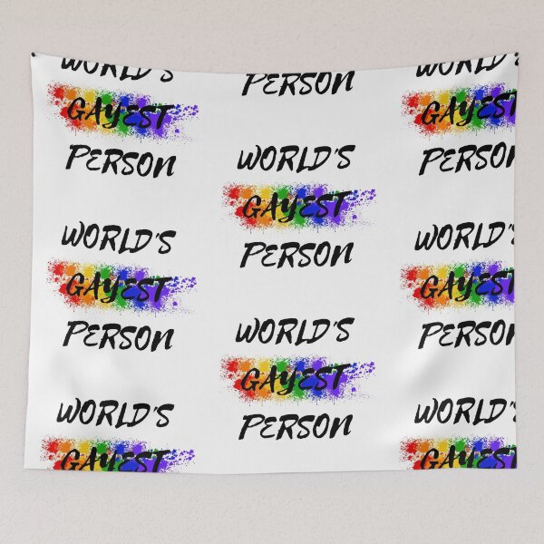Item preview, World's Gayest Person designed and sold by LuckyKermit.