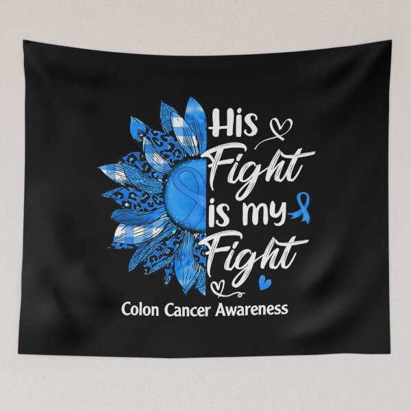 Item preview, His Fight Is My Fight Sunflower Colon Cancer Awareness Gifts designed and sold by energeticcrow76.