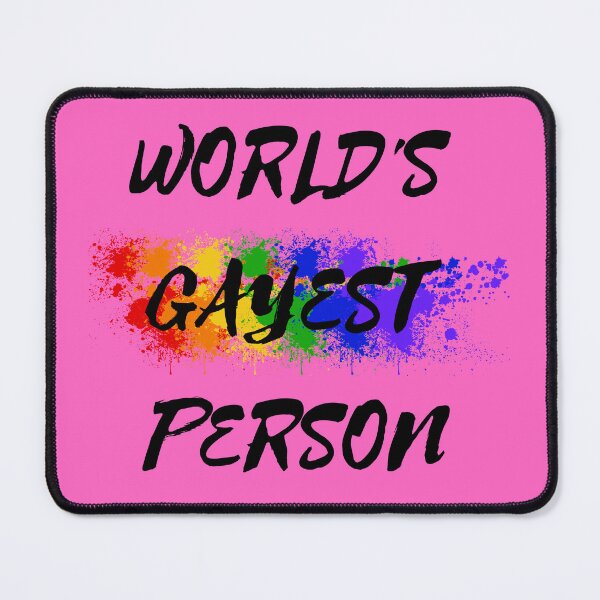 Item preview, World's Gayest Person Color Splash For Nonbinary Folks In Pink designed and sold by LuckyKermit.
