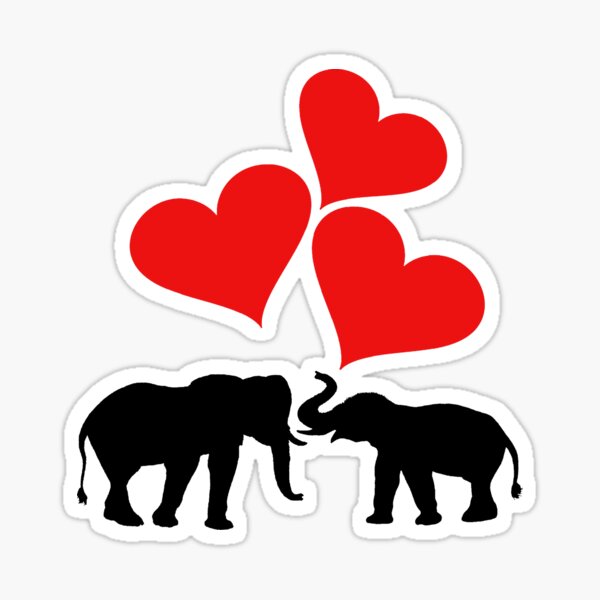 Item preview, Hearts & Elephants designed and sold by DelirusFurittus.
