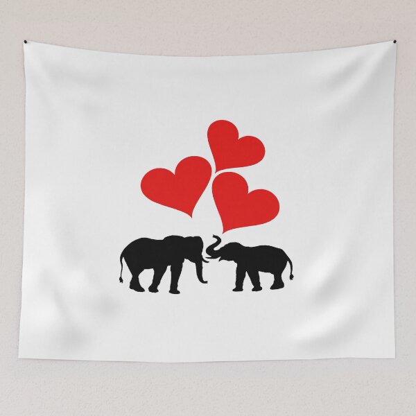 Item preview, Hearts & Elephants designed and sold by DelirusFurittus.