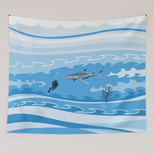 Item preview, Big shark - abstract art designed and sold by Aurealis Creatief.