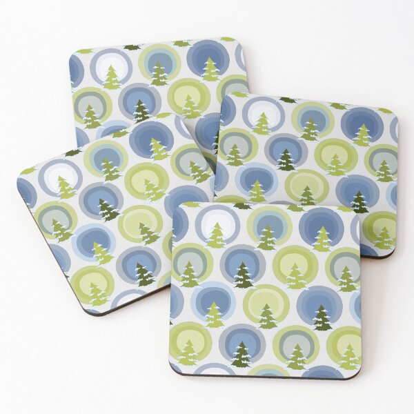 Item preview,  Winter snow covered evergreen forest glowing Winter sundogs  designed and sold by AngelDawnDesign.