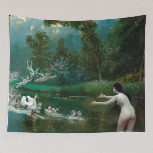 Item preview, Jean-Leon Gerome -Leda And The Swan ,Angels ,Fairies  designed and sold by TeeARTHY.