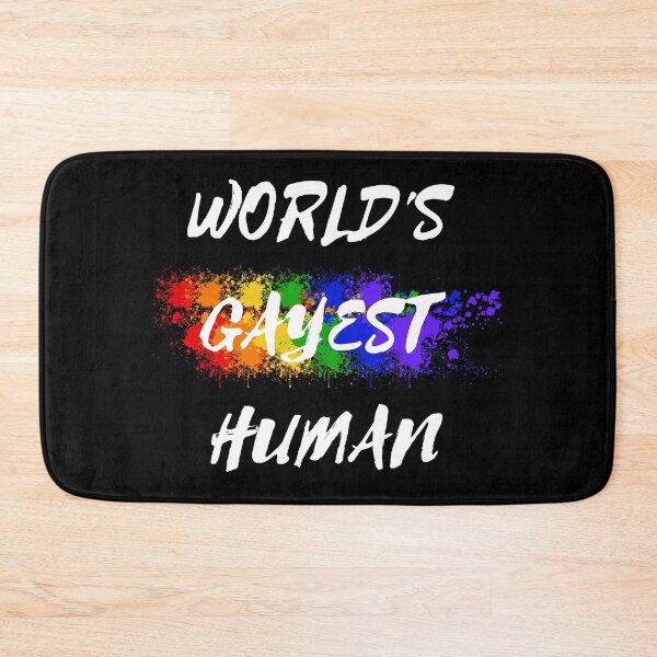 Item preview, World's Gayest Human Color Splash For Non-binary Folks In Black designed and sold by LuckyKermit.