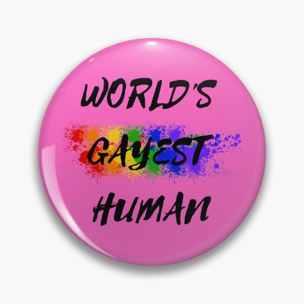Item preview, World's Gayest Human Color Splash For Non-binary Folks In Pink designed and sold by LuckyKermit.