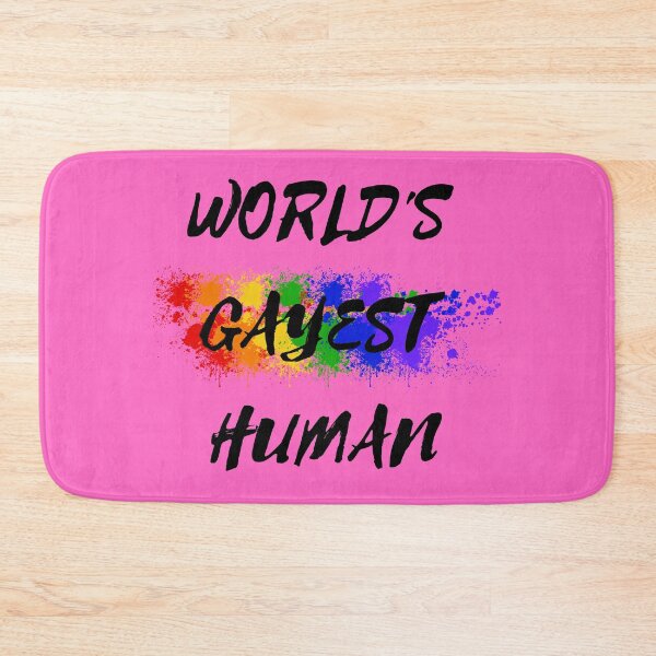 Item preview, World's Gayest Human Color Splash For Non-binary Folks In Pink designed and sold by LuckyKermit.