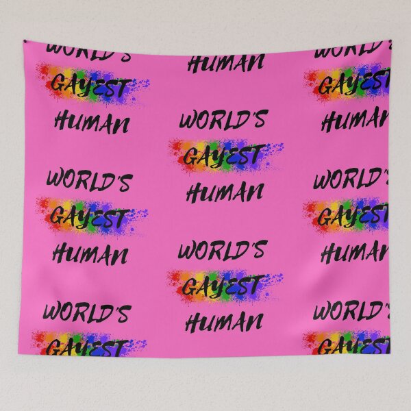 Item preview, World's Gayest Human Color Splash For Non-binary Folks In Pink designed and sold by LuckyKermit.