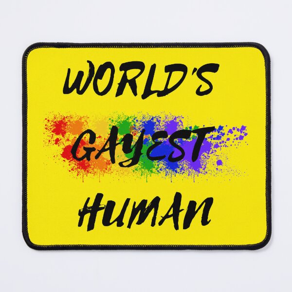 Item preview, World's Gayest Human Color Splash For Non-binary Folks In Yellow designed and sold by LuckyKermit.