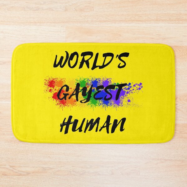 Item preview, World's Gayest Human Color Splash For Non-binary Folks In Yellow designed and sold by LuckyKermit.
