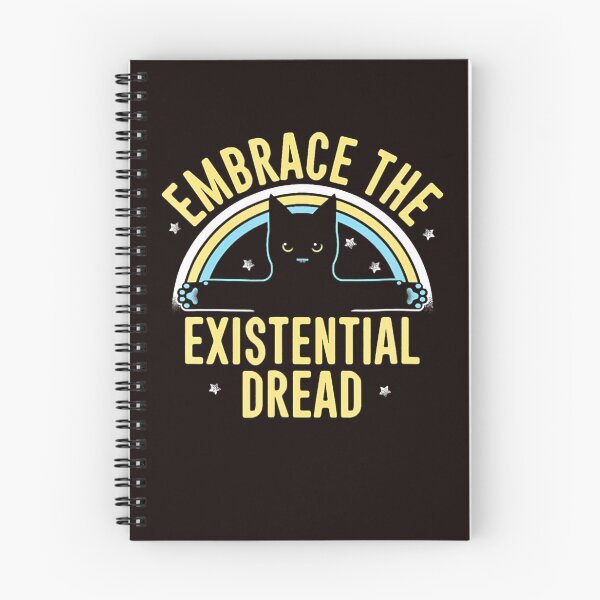 Item preview, EMBRACE THE EXISTENTIAL DREAD FUNNY CAT   designed and sold by lhkmmo44.