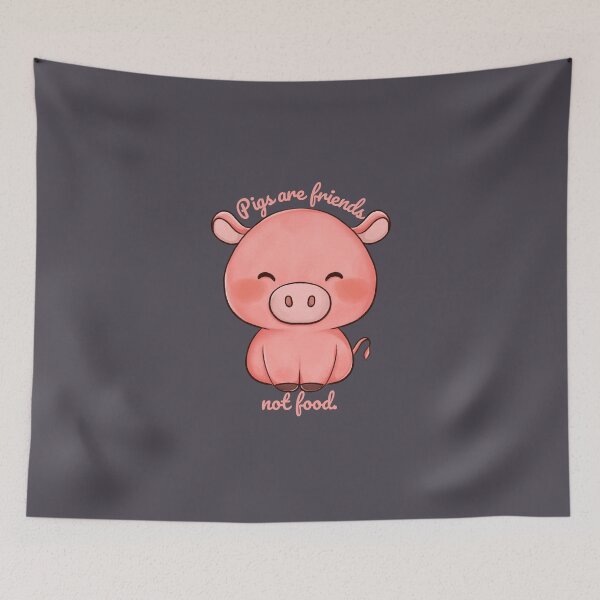 Item preview, Pigs are Friends not Food designed and sold by Lauraloris.