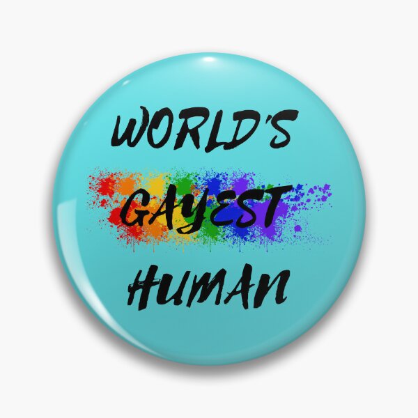 Item preview, World's Gayest Human Color Splash For Non-binary Folks In Cyan designed and sold by LuckyKermit.