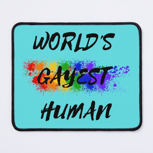 Item preview, World's Gayest Human Color Splash For Non-binary Folks In Cyan designed and sold by LuckyKermit.