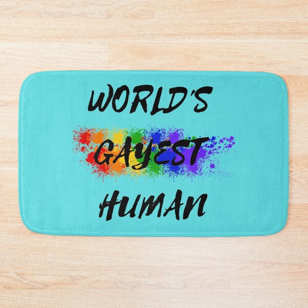 Item preview, World's Gayest Human Color Splash For Non-binary Folks In Cyan designed and sold by LuckyKermit.