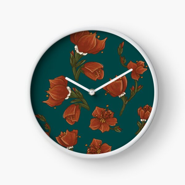 Late summer flowers Clock