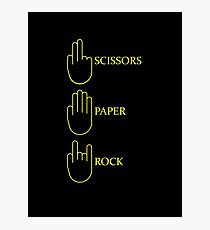 Scissors, paper, rock! Photographic Print