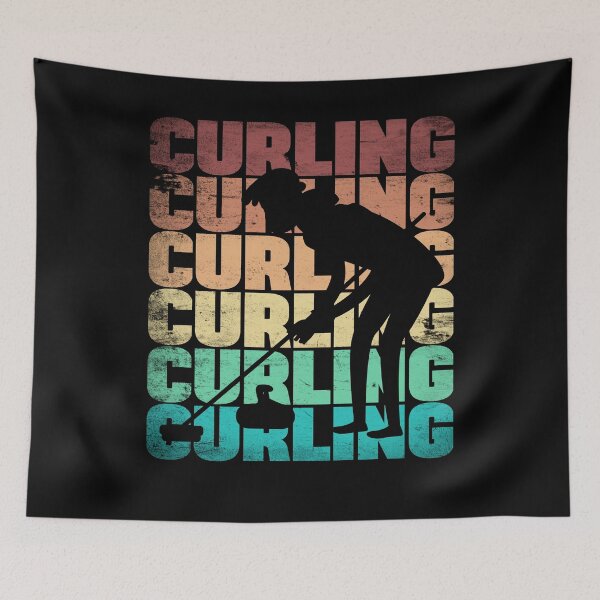 Item preview, Curling Player Silhouette for a Curler designed and sold by ShopTheStyle.