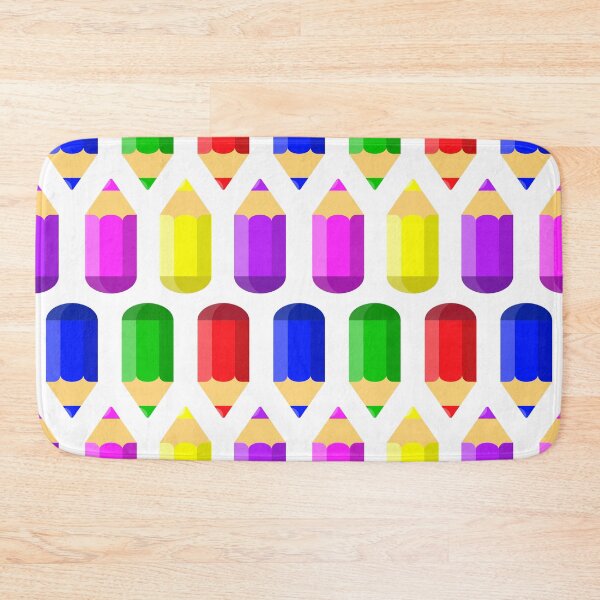 Item preview, Cute Colored Pencils Seamless Pattern designed and sold by dass-art.