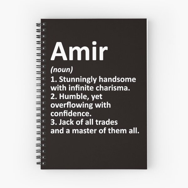 Item preview, AMIR Definition Personalized Name Funny Birthday Gift Idea designed and sold by lhkmmo44.