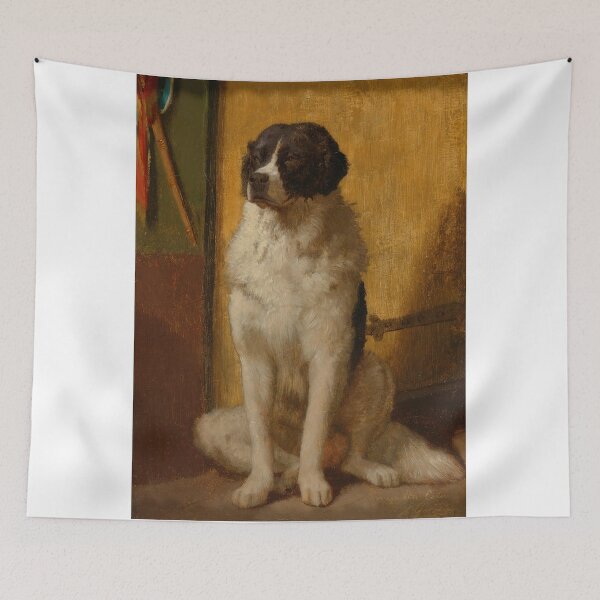 Item preview,  Jean-Leon Gerome -L’attente-Dog -St. Bernard designed and sold by TeeARTHY.